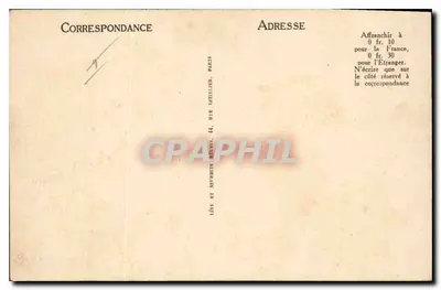 Paryż — Plac Konwencji — widok na Ministerstwo Morskie, Klub Samochodowy Francji i Madeleine — wydawca Lévy et Neuteren, 44 rue Le Tellier, Paryż — Rewers