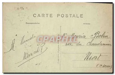 Paryż — Nowe Ogrody Tuileries i Louvre — A.P. — Rewers
