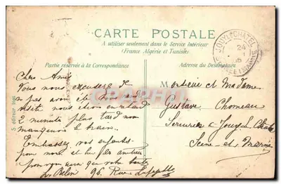 Paris - Musée de Cluny — éditeur S. éditeur 1906 — Verso