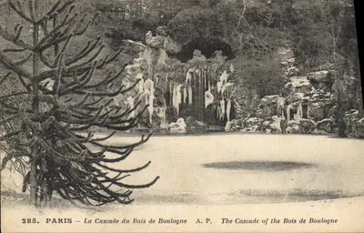 Paryż — Kaskada w Bois de Boulogne — A.P. n°285
