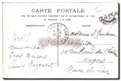 Paryż - Pałac Orderu Honoru — widok architektoniczny — wydawca nieznany — Rewers