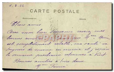 Parijs — De Seine en het Paleis van Justitie — F.F. Parijs — Achterkant