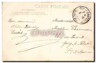Paris — Les Invalides — Editor E.P.D. n°4164 — Verso