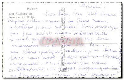 Most Alexandre III — Paryż — Estel — Rewers
