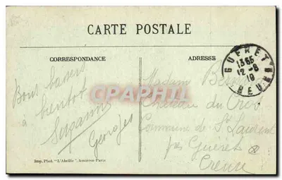 Parijs — Het Heilig Hart van Montmartre — Imp. Phot. 'L'Abeille', Asnières-París — Achterkant
