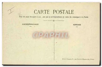 Paris — O Ponte e a Praça da Concórdia — C.M. 175 — Verso