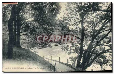 Bois de BOULOGNE — Jezioro — Widok Artystyczny — P. Marmon, Paryż