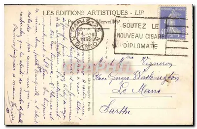 Place de la Bastille — Kolumna Lipca — Wydawnictwo Artystyczne LIP nr 59 — Rewers