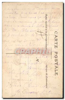 Paryż - Katedra Notre-Dame — widok fasady gotyckiej — wydawca nieznany — Rewers