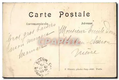 Parigi-Montmartre — Sommet du campanile du Sacré-Cœur — F. Fleury, photo-imp.-édit. Paris, n°46 — Verso