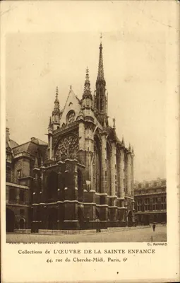Paris. Santa-Capela — Exterior — CL. PAMARD