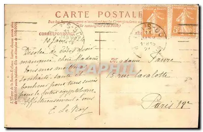 Paris. Santa-Capela — Exterior — CL. PAMARD — Verso