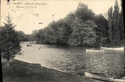 Paryż — Las Boulogne — Jezioro — J.L.C. — nr 247