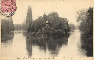 Paryż - Las Boulogne: Wierzchołek Wyspy — Fot. C. Jeanette, 67 rue Rochechouart
