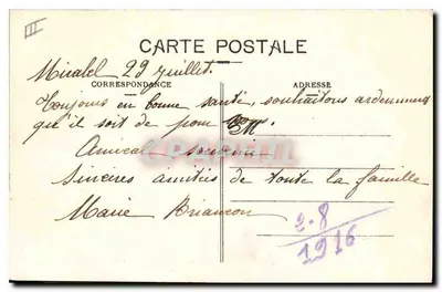 Mont Ventoux (Vaucluse), wys. 1908 m. — Hotel, stajnie i Obserwatorium pod śniegiem — Wydawnictwo Artystyczne J. Brun & Cie, Carpentras — Rewers