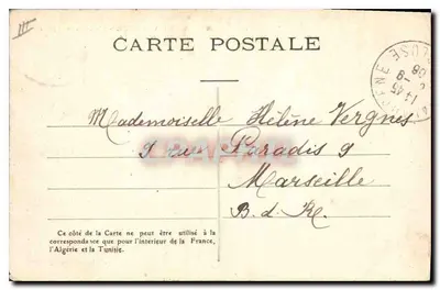 Mont Ventoux — Obserwatorium (2. widok) — Wydawnictwo J. Brun i Cie, Carpentras — Rewers