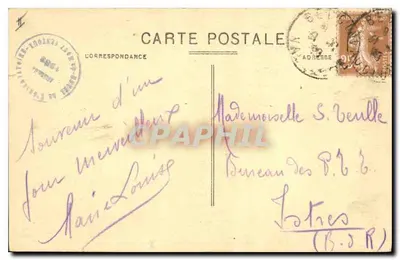 Omgeving van CARPENTRAS (Vaucluse) — Weg naar Mont Ventoux (1912 m) — Uitgever niet zichtbaar — Achterkant