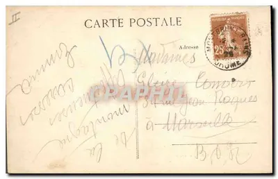 De Mont-Pentoux (Vaucluse) — De Pic du Nord onder sneeuw — Editions Artistiques Vve J. Brun, Carpentras, n°4 — Achterkant
