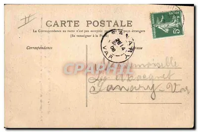 De Ventoux onder de sneeuw — weerinstrumenten en ingang van de dek-galerij — Uitgaven J. Brun et Cie, Carpentras — Achterkant