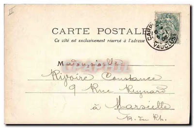 Mont Ventoux — Combe de Malagut, źródło wody żelazistej — Wydawnictwo Poup i Carpentras, nr 4 — Rewers