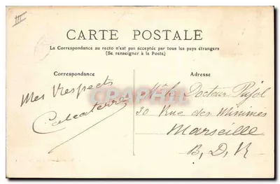 Mont-Ventoux — Obserwatorium — Wydawnictwo J. Brun i Cie, Carpentras, nr 20 — Rewers