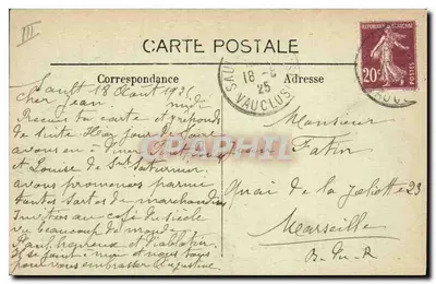 GÓRA VENTOUX (Vaucluse), wys. 1908 m. — Obserwatorium pod śniegiem — Wydawnictwo Artystyczne J.-Brun i Cie, Carpentras — Rewers