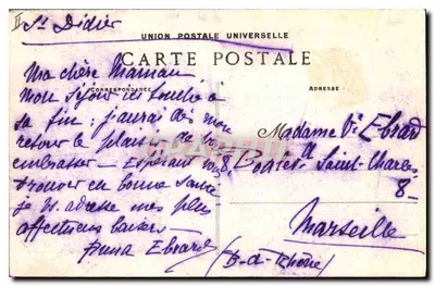 Monte Ventoux — Vista geral a 22 quilômetros — Edições Anstigues A. Brun et Cie, Carpentras — Verso