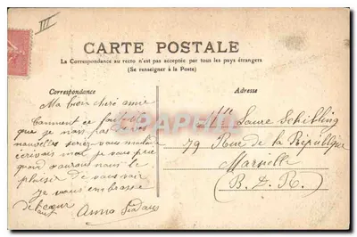 De Ventoux onder de sneeuw — hoogte 1.910 meter — Uitgave J. Brun et Cie, Carpentras — Achterkant