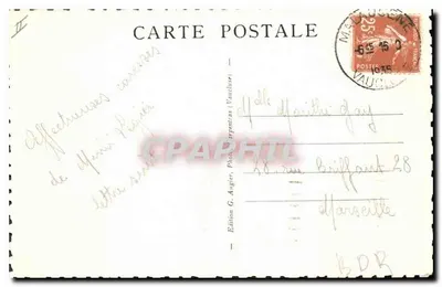 Esportes de Inverno no Mont-Ventoux — Na cumeada nevada — Edição G. Augier, Vaucluse, n°77 — Verso