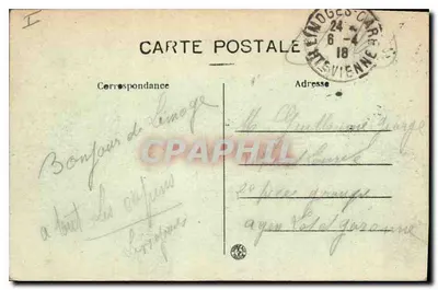 Limoges — Katedra — Le Bouteux, wydawca — Rewers