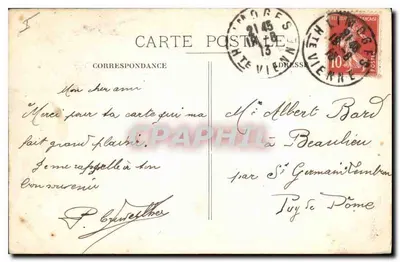 Limoges — Katedra — Wydawca anonimowy, nr 206 — Rewers