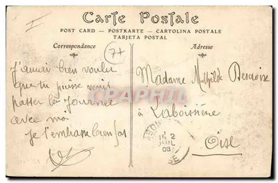 Meaux — Bulwar Jean-Rose, Pomnik Dzieci Seine-et-Marne i Katedra — Rewers
