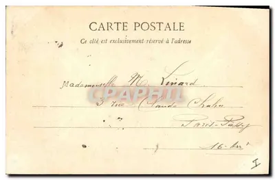Méaux - Estátua de Bossuet — editor anônimo, n° de série não visível — Verso