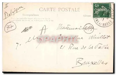 Melun — Palazzo Comunale — Editore E.P. n°121 — Verso