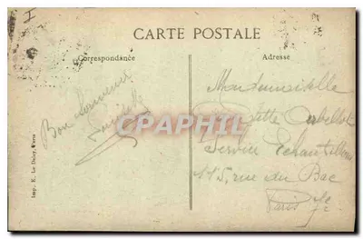 Melun — Zamek Vaux-le-Vicomte — iron édit., Fontainebleau — Rewers