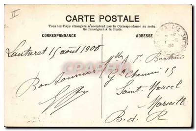 Le Lauvaret, les hôtels et le massif du Combeynot — Dauphiné — Papeterie des Alpes, Eng. Robert, Grenoble — Verso