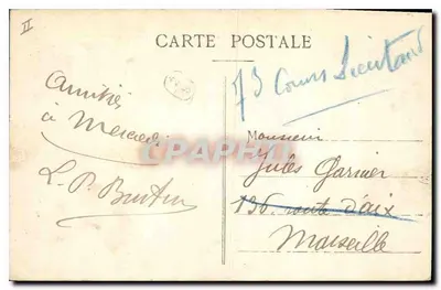 Le Lautaret — Widok na hotele i lodowiec Człowieka — E.R. — Wydawca E.R. n°828 — Rewers