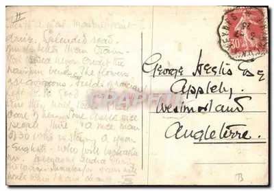 Widok Chaletu-Restauracji P.-L.-M. w Le Lautaret — Kolej Paryż-Lyon-Mediterranée — Rewers