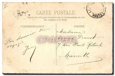 O Lautaret (2075 m) — os Hotéis e o Glaciar do Homem — Dauphiné, editor desconhecido, n° 823 — Verso