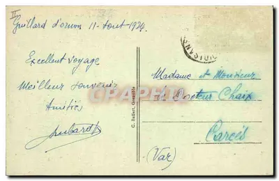 Dauphiné — Le Lautaret i łańcuch Gór Wielkiego Galibiera (3242 m.) — C. Baffert, Grenoble — Rewers