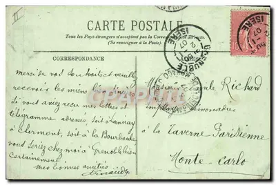 O Dauphiné — O Lautaret — LL. — n°723 — Verso