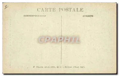 Verteuil (Castelo de) — A Escada de Honra — F. Braun fot. edit. Royan — Verso