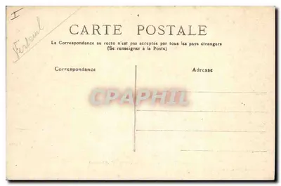 Façada Zamku w VERTEUIL (Charente) — Moreau i Rousseau, wydawcy, Ruffec (Charente) — nr 26 — Rewers