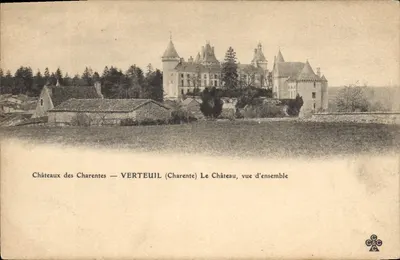 Castelos das Charentes — VERTEUIL (Charente) O Castelo, vista geral — Cercle dos Castelos