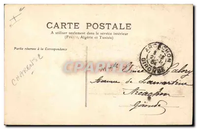 La Couronne — Ruiny klasztoru — wydawca nieznany, numer seryjny nie widoczny — Rewers