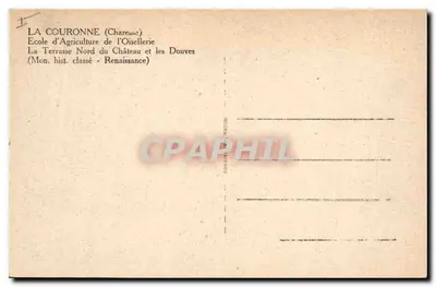 La Couronne (Charente) — Szkoła Rolnicza w Oisellerie, Północna Terrasa Zamku i Groby — wydawca Cim — Rewers