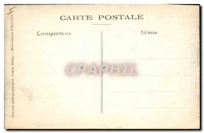 Carta postal — Fachada da Igreja de Saint-Denis (século XII) — Edições Fotográficas, James Dalage, Correspondência — Verso