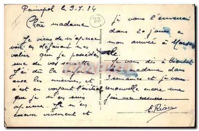 Paimpol — Aleja Lasu — Rewers
