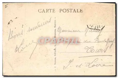 St-Cast (C.-du-N.) - A Praia com Maré Alta — J. Nozaïs, editor, n°19 — Verso