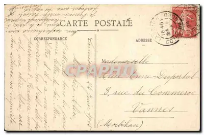 Tonquédec (C.-du-N.) — Zamek i Rzeka — J. Sorel, wydawca, Rennes — Rewers